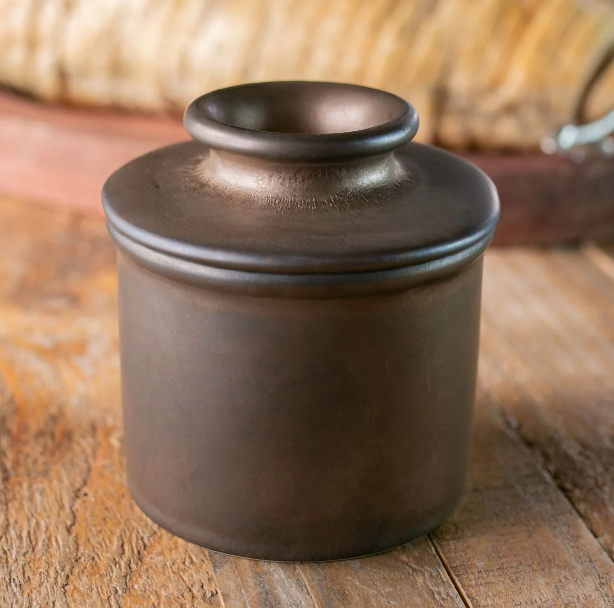 Classic Matte Bronze Butter Bell Crock - Image 3