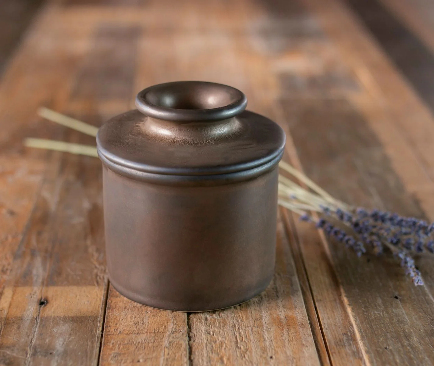 Classic Matte Bronze Butter Bell Crock - Image 5