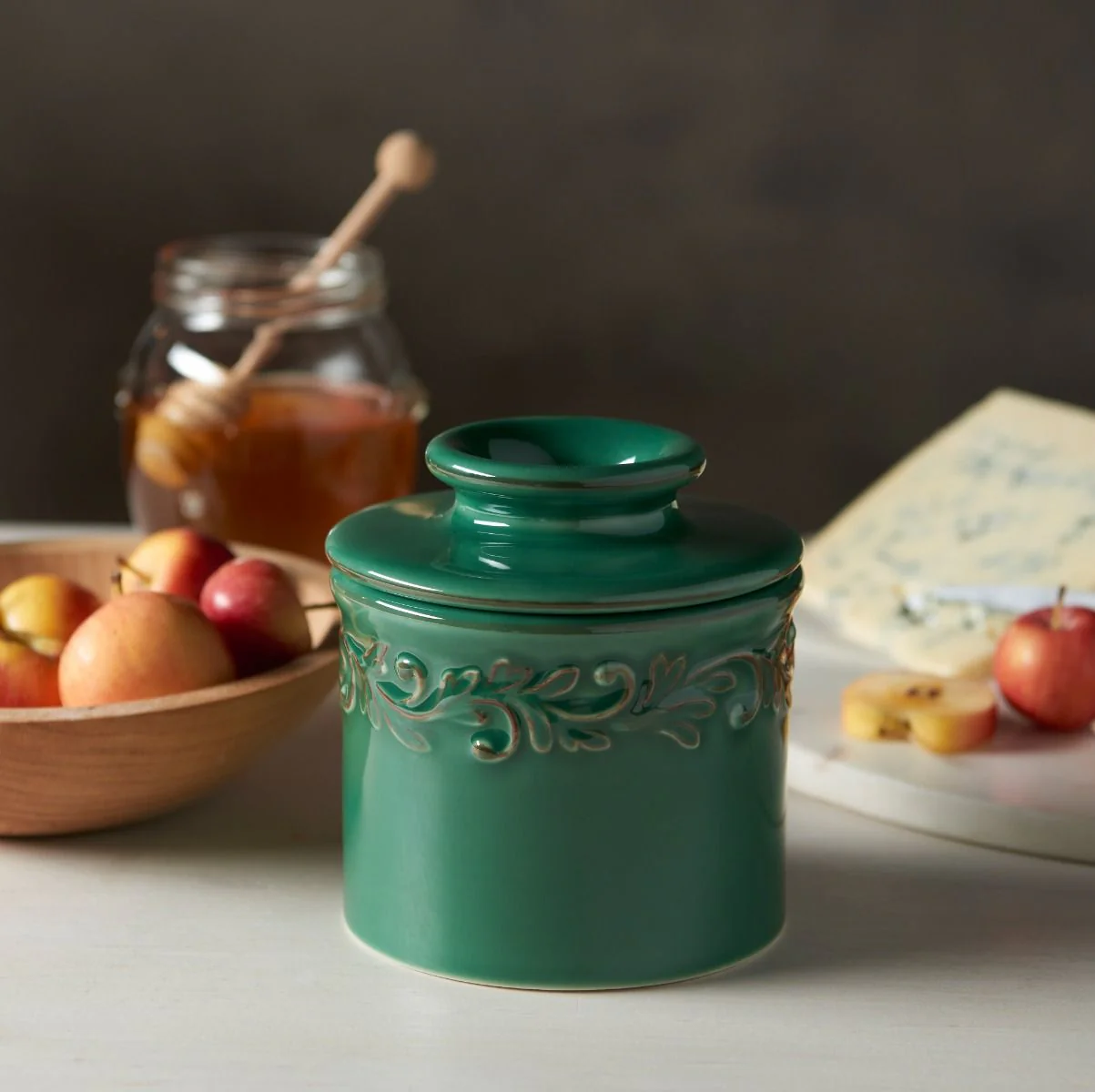 Emerald Green Antique Butter Bell Crock - Image 4