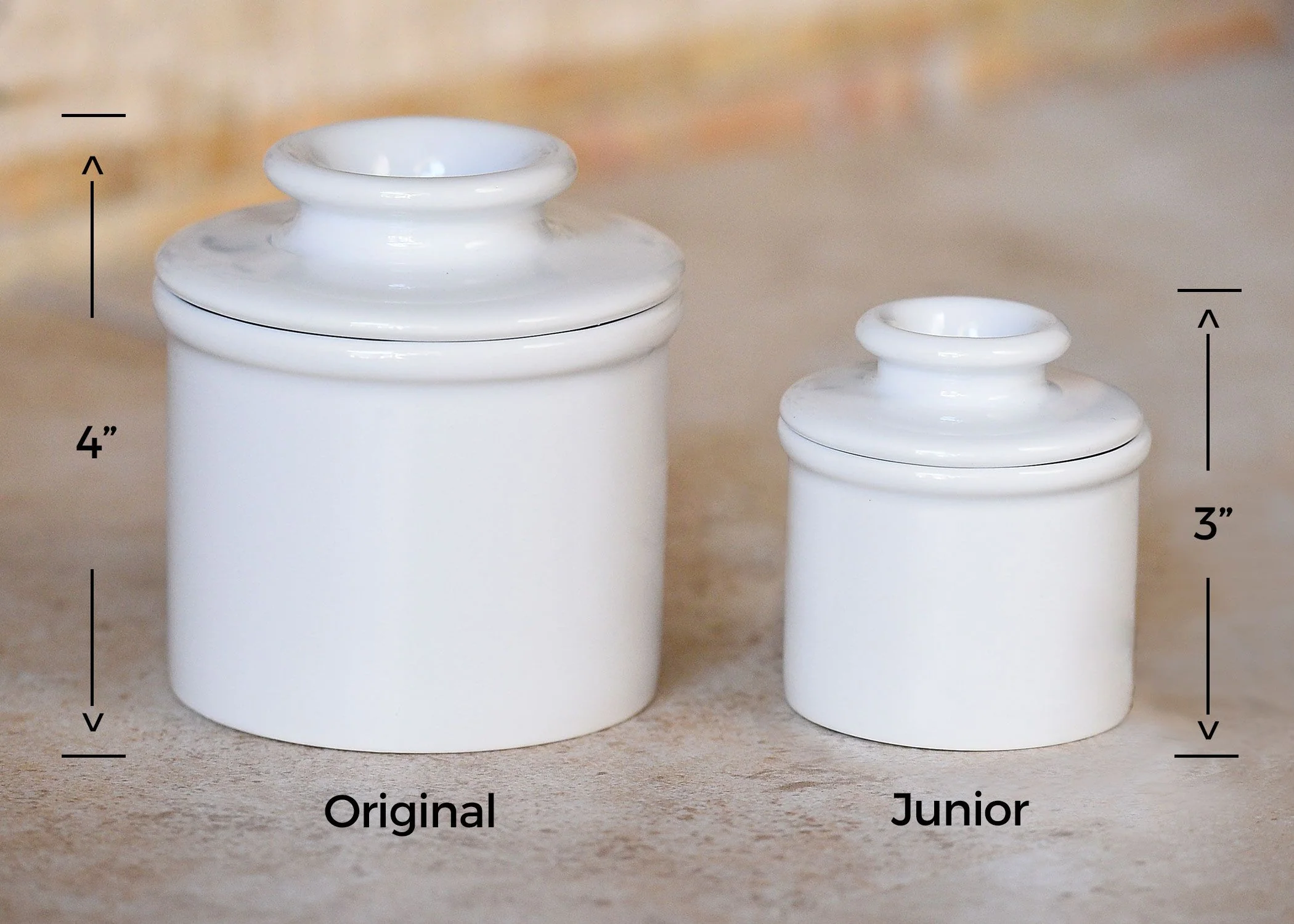 White (Junior) Petit Butter Bell Crock - Image 3